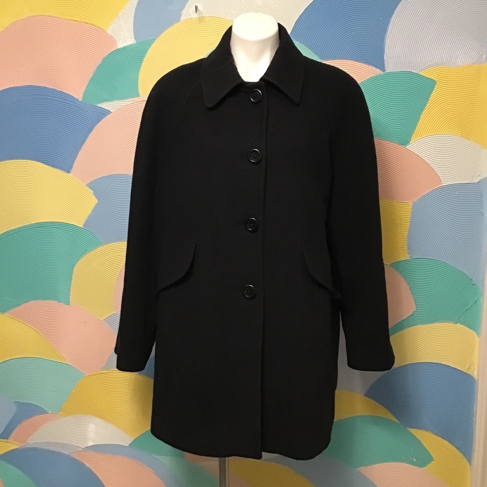 London Fog Black Coat size XL
